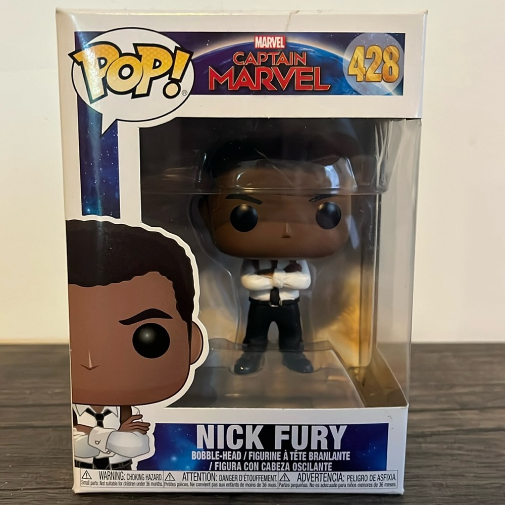 Marvel Captain Marvel Nick Fury Funko